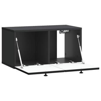 Wandmontierter TV-Schrank Schwarz 59,5 x 31 x 30 cm