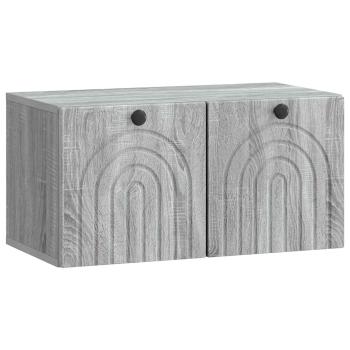 Wandmontierter TV-Schrank Graues Sonoma 59,5 x 31 x 30 cm