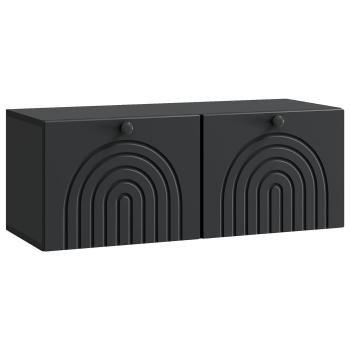 Wandmontierter TV-Schrank Schwarz 78,5 x 31 x 30 cm