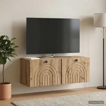 Wandmontierter TV-Schrank 78,5 x 31 x 30 cm Artisan-Eiche
