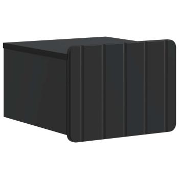 Wandmontierter Nachttisch Schwarz 33 x 34,5 x 24 cm