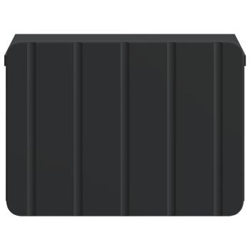 Wandmontierter Nachttisch Schwarz 33 x 34,5 x 24 cm