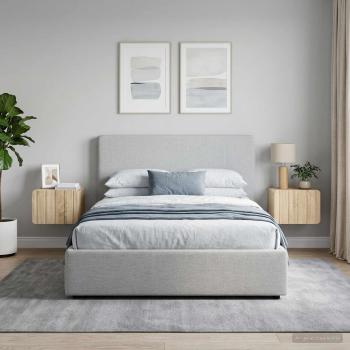 ARDEBO.de - Wandmontierter Nachttisch 2 stk. Sonoma-Eiche 33 x 34,5 x 24 cm