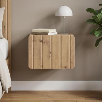 ARDEBO.de - Wandmontierter Nachttisch Artisan-Eiche 33 x 34,5 x 24 cm