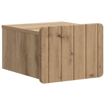 Wandmontierter Nachttisch Artisan-Eiche 33 x 34,5 x 24 cm
