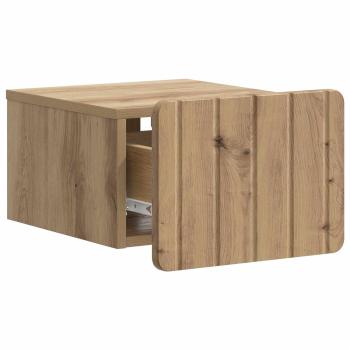 Wandmontierter Nachttisch Artisan-Eiche 33 x 34,5 x 24 cm