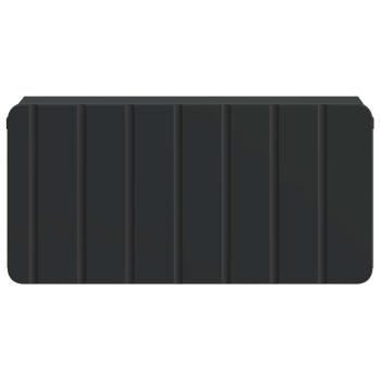 Wandmontierter Nachttisch Schwarz 49 x 34,5 x 24 cm