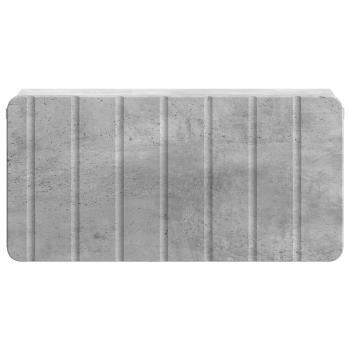 Wandmontierter Nachttisch Betongrau 49 x 34,5 x 24 cm