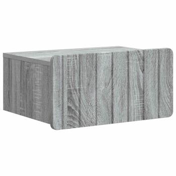 Wandmontierter Nachttisch Graues Sonoma 49 x 34,5 x 24 cm