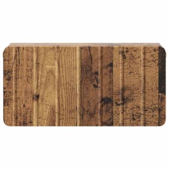 Wandmontierter Nachttisch Altholz 49 x 34,5 x 24 cm