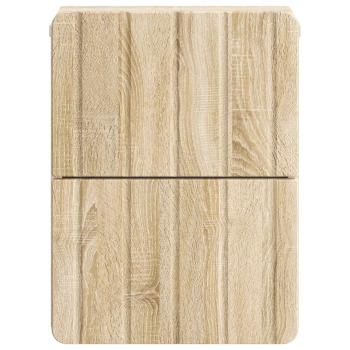 Wandmontierter Nachttisch Sonoma-Eiche 33 x 34,5 x 43 cm