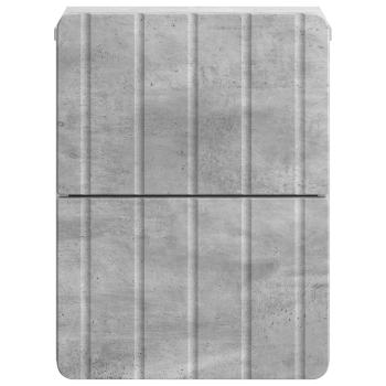 Wandmontierter Nachttisch Betongrau 33 x 34,5 x 43 cm