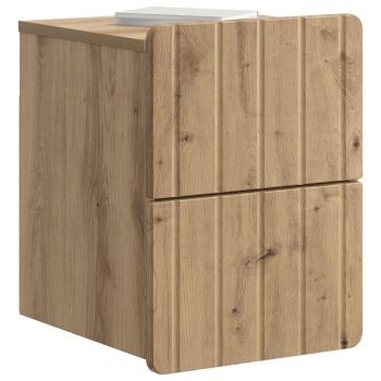 Wandmontierter Nachttisch Artisan-Eiche 33 x 34,5 x 43 cm