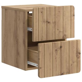 Wandmontierter Nachttisch Artisan-Eiche 33 x 34,5 x 43 cm