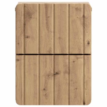 Wandmontierter Nachttisch Artisan-Eiche 33 x 34,5 x 43 cm