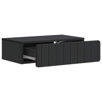 Wandmontierter Beistelltisch Schwarz 59 x 34,5 x 17 cm