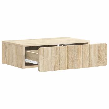 Wandmontierter Beistelltisch Sonoma-Eiche 59 x 34,5 x 17 cm