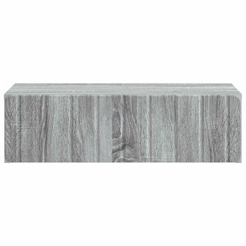 Wandmontierter Beistelltisch Graues Sonoma 59 x 34,5 x 17 cm