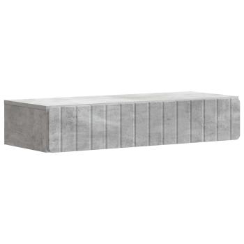 Wandmontierter Beistelltisch Betongrau 87,5 x 34,5 x 17 cm