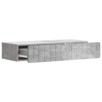 Wandmontierter Beistelltisch Betongrau 87,5 x 34,5 x 17 cm