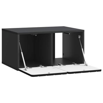 Wandmontierter TV-Schrank 59,5 x 41 x 30 cm Schwarz