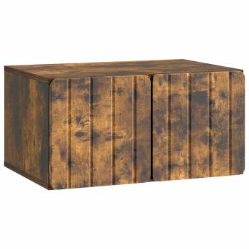 Wandmontierter TV-Schrank 59,5 x 41 x 30 cm Raucheiche
