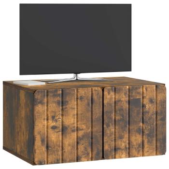Wandmontierter TV-Schrank 59,5 x 41 x 30 cm Raucheiche