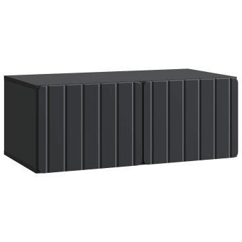 Wandmontierter TV-Schrank 78,5 x 41 x 30 cm Schwarz
