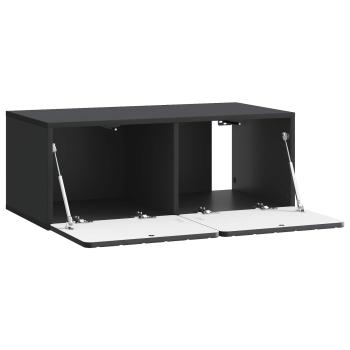 Wandmontierter TV-Schrank 78,5 x 41 x 30 cm Schwarz