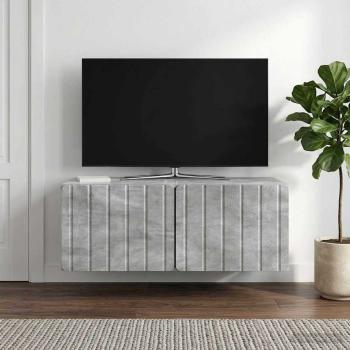 ARDEBO.de - Wandmontierter TV-Schrank 78,5 x 41 x 30 cm Betongrau