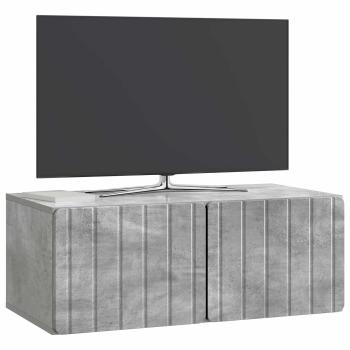 Wandmontierter TV-Schrank 78,5 x 41 x 30 cm Betongrau