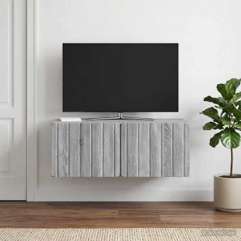 Wandmontierter TV-Schrank 78,5 x 41 x 30 cm Sonoma-Grau