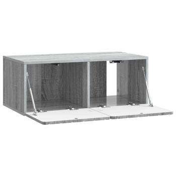 Wandmontierter TV-Schrank 78,5 x 41 x 30 cm Sonoma-Grau