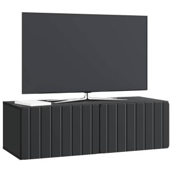 Wandmontierter TV-Schrank 98 x 41 x 30 cm Schwarz Holzwerkstoff