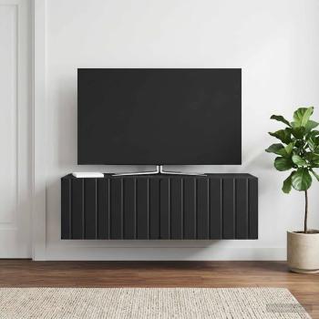 Wandmontierter TV-Schrank 98 x 41 x 30 cm Schwarz Holzwerkstoff