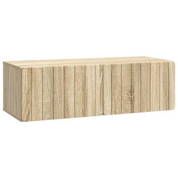 Wandmontierter TV-Schrank 98 x 41 x 30 cm Sonoma-Eiche