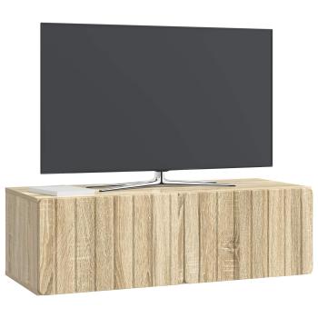 Wandmontierter TV-Schrank 98 x 41 x 30 cm Sonoma-Eiche