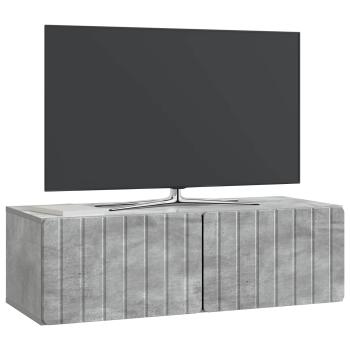 Wandmontierter TV-Schrank 98 x 41 x 30 cm Betongrau