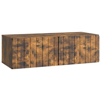 Wandmontierter TV-Schrank 98 x 41 x 30 cm Raucheiche