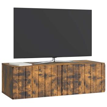 Wandmontierter TV-Schrank 98 x 41 x 30 cm Raucheiche
