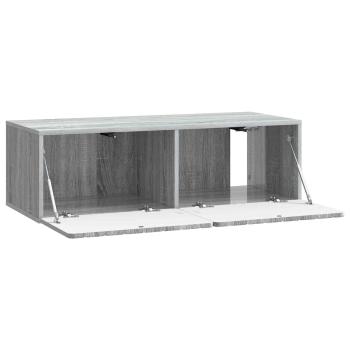 Wandmontierter TV-Schrank 98 x 41 x 30 cm Sonoma-Grau