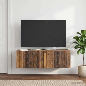 Wandmontierter TV-Schrank 98 x 41 x 30 cm Altholz Holzwerkstoff