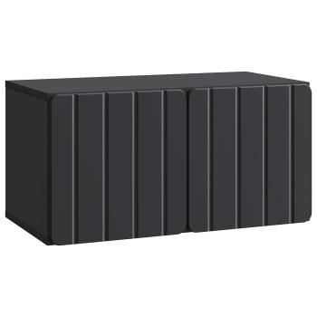 Wandmontierter TV-Schrank 59,5 x 31 x 30 cm Schwarz