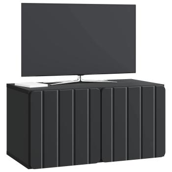 Wandmontierter TV-Schrank 59,5 x 31 x 30 cm Schwarz