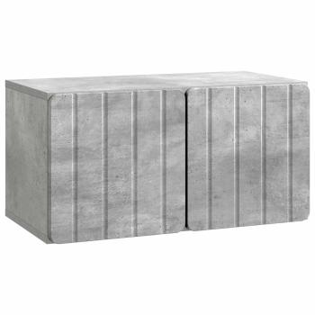 Wandmontierter TV-Schrank 59,5 x 31 x 30 cm Betongrau
