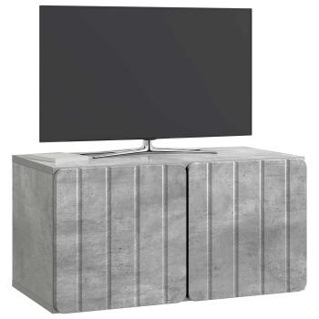 Wandmontierter TV-Schrank 59,5 x 31 x 30 cm Betongrau