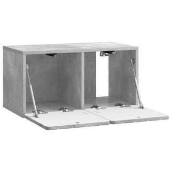 Wandmontierter TV-Schrank 59,5 x 31 x 30 cm Betongrau
