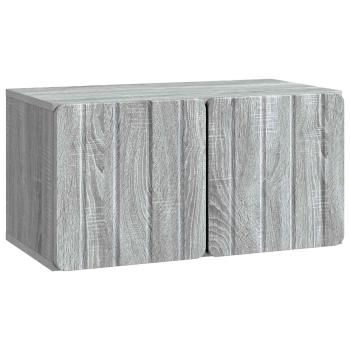 Wandmontierter TV-Schrank 59,5 x 31 x 30 cm Sonoma-Grau
