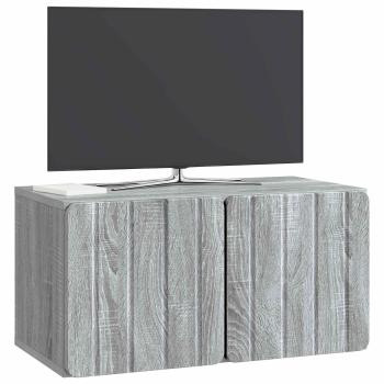 Wandmontierter TV-Schrank 59,5 x 31 x 30 cm Sonoma-Grau