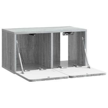 Wandmontierter TV-Schrank 59,5 x 31 x 30 cm Sonoma-Grau